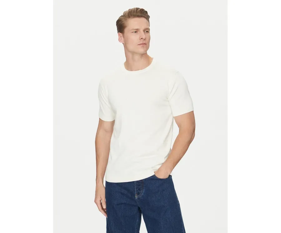 obrazek 1 Calvin Klein T-Shirt K10K114485 Écru Regular Fit