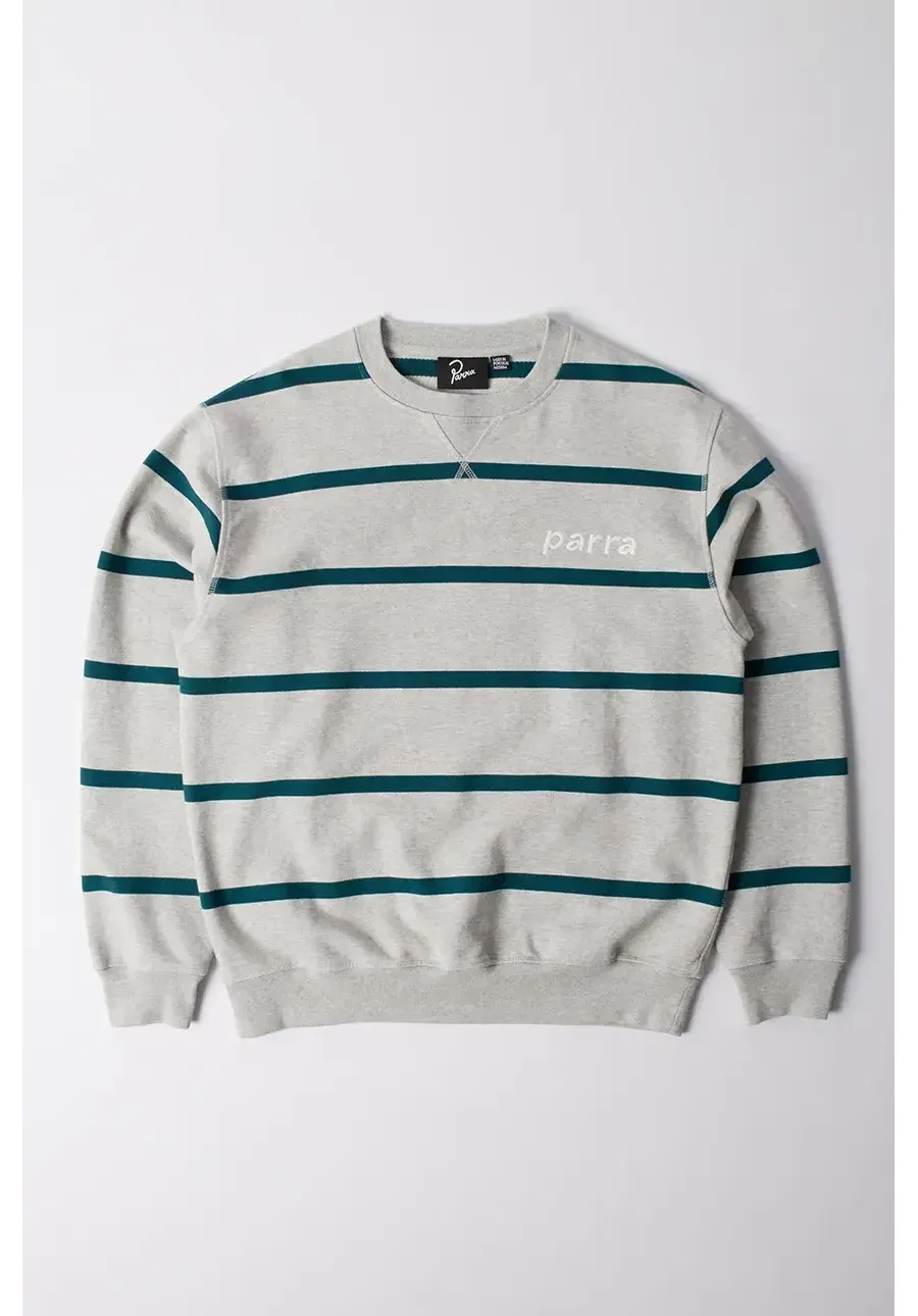 obrazek 1 by Parra bluza bawełniana Pristine striper męska kolor szary wzorzysta 53125
