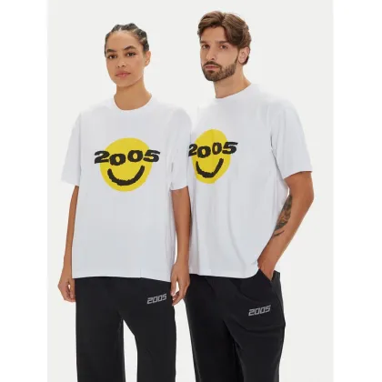 Zdjęcie 2005 T-Shirt Unisex Smiley Biały Regular Fit