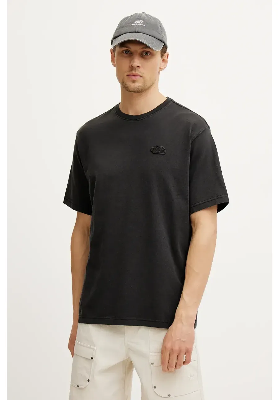 obrazek 1 The North Face t-shirt bawełniany Nature Relaxed męski kolor czarny gładki NF0A8BVYJK31