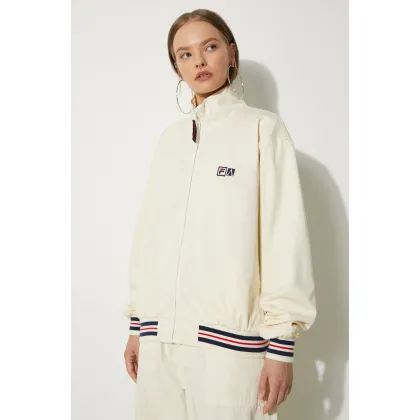 Zdjęcie Fila kurtka bawełniana Fila x Aries Track Jacket kolor beżowy przejściowa oversize 42PS24JA010122690269