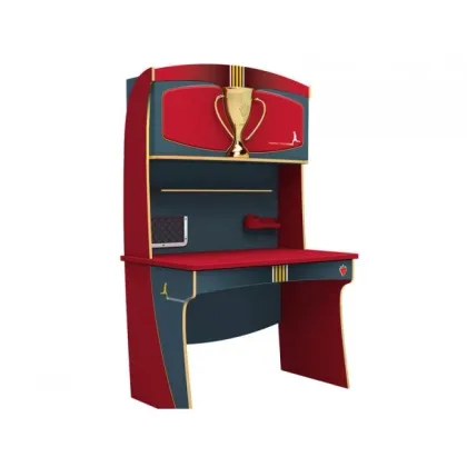 Zdjęcie Praktyczne biurko z nadstawką dla przyszłej gwiazdy piłki nożnej - Cilek