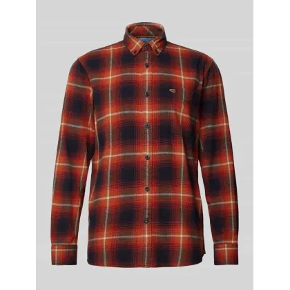 Zdjęcie Koszula casualowa o kroju regular fit z kołnierzykiem typu button down
