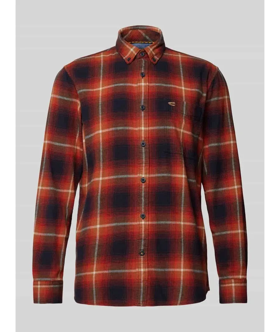 obrazek 1 Koszula casualowa o kroju regular fit z kołnierzykiem typu button down