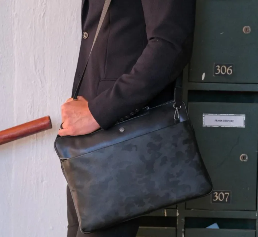 obrazek 6 Elegancka torba skórzana na laptopa, aktówka idealna na spotkania biznesowe