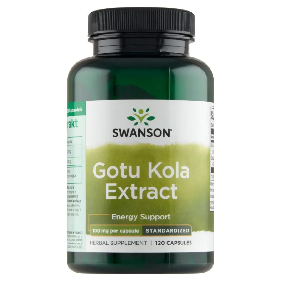 obrazek 1 Swanson Gotu Kola 100 mg Kapsułki