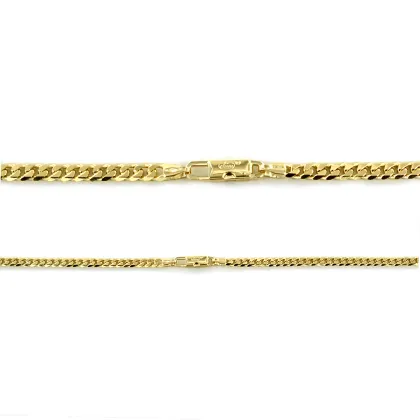 Zdjęcie Męski łańcuszek Groumette z 18-karatowego żółtego złota - 50 cm