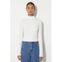 Zdjęcie Columbia longsleeve Wallowa damski kolor biały z półgolfem 2090931