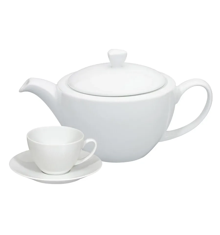 obrazek 1 Duży porcelanowy zestaw do herbaty z klasycznej kolekcji Spirit White - Vista Alegre