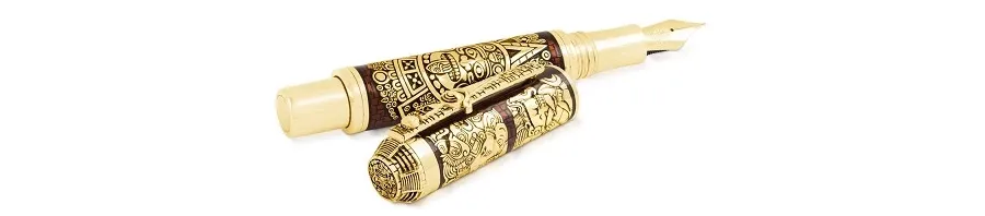 obrazek 1 Gold Fountain Pen Mayan Calendar Montegrappa