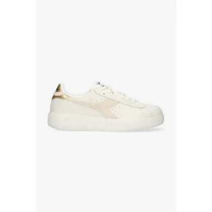 Zdjęcie Diadora sneakersy skórzane Step Premium Tumbled Leather damskie kolor beżowy 501.178738.D0335-D0335