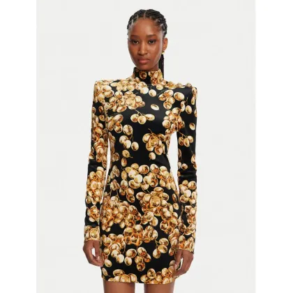 Zdjęcie Balmain Sukienka codzienna DF0R8755JJ44 Czarny Slim Fit