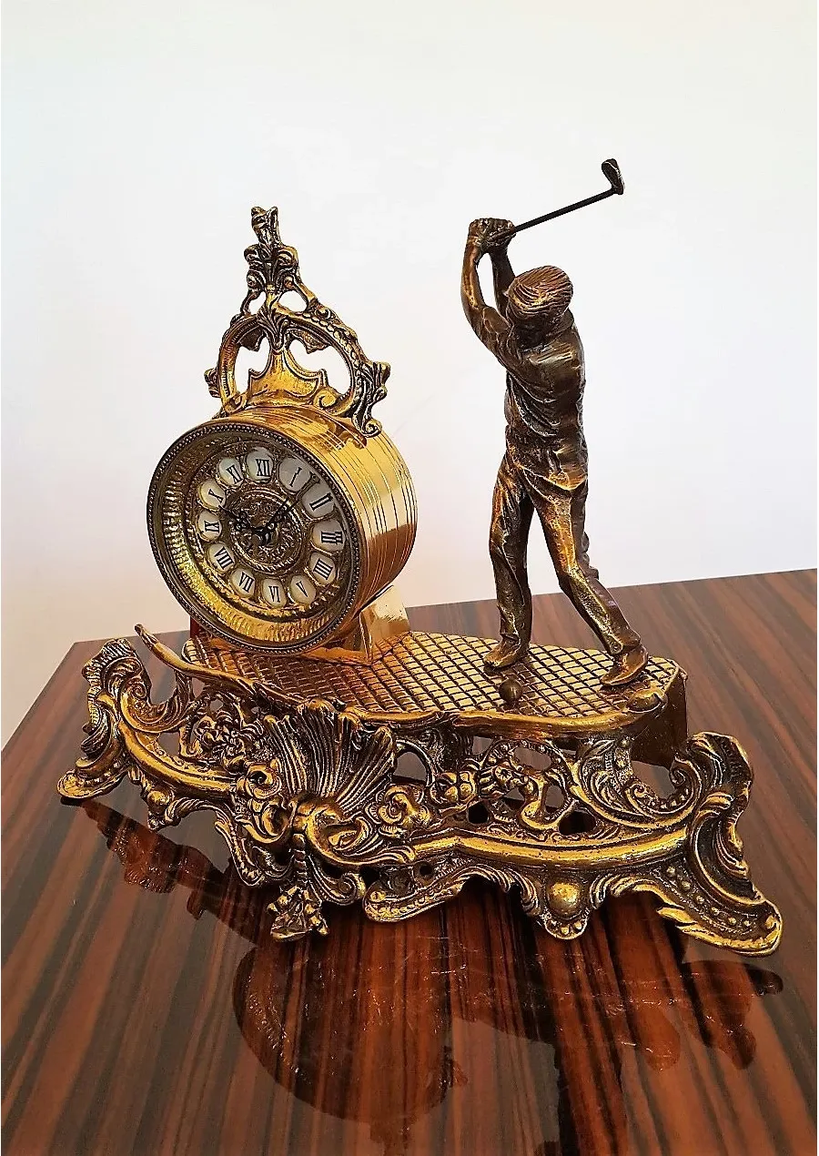 obrazek 1 Niezwykła figura golfisty + zegar