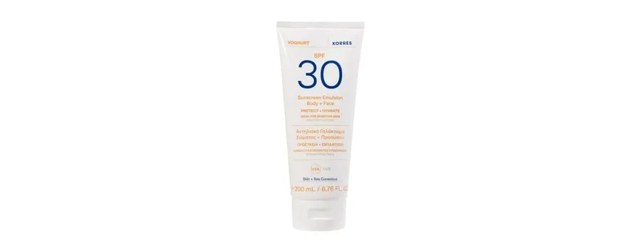 obrazek 1 KORRES YOGHURT Sonnenschutz-Emulsion für Körper und Gesicht SPF30 Krem do opalania 200 ml