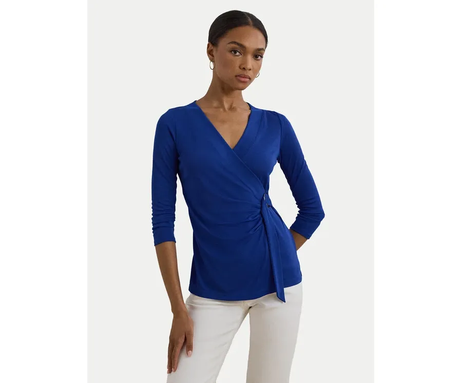 obrazek 1 LAUREN RALPH LAUREN Bluzka 200889081020 Niebieski Slim Fit