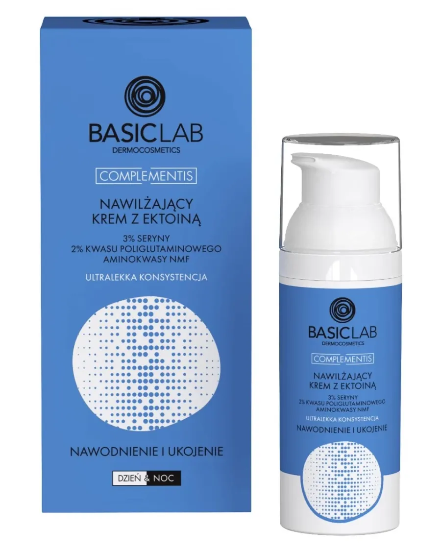 obrazek 1 BasicLab Complementis Nawilżający krem z ektoiną o ultralekkiej konsystencji 50 ml Basiclab Dermocosmetics