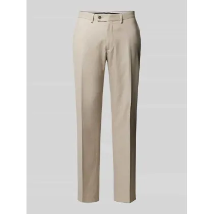 Zdjęcie Spodnie do garnituru o kroju regular fit z kieszeniami z tyłu