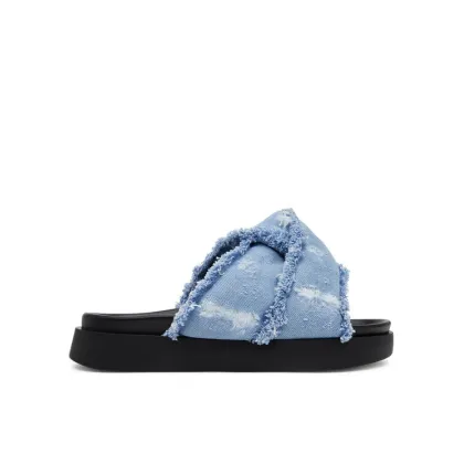 Zdjęcie Inuikii Klapki Soft Crossed Jeans 70104-142 Błękitny