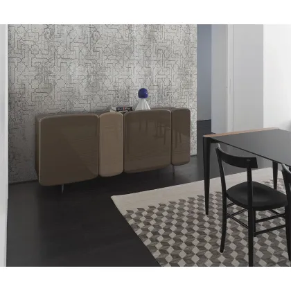 Zdjęcie Designerska, 5-Drzwiowa Drewniana Komoda z Włoch  -Casmania Horm