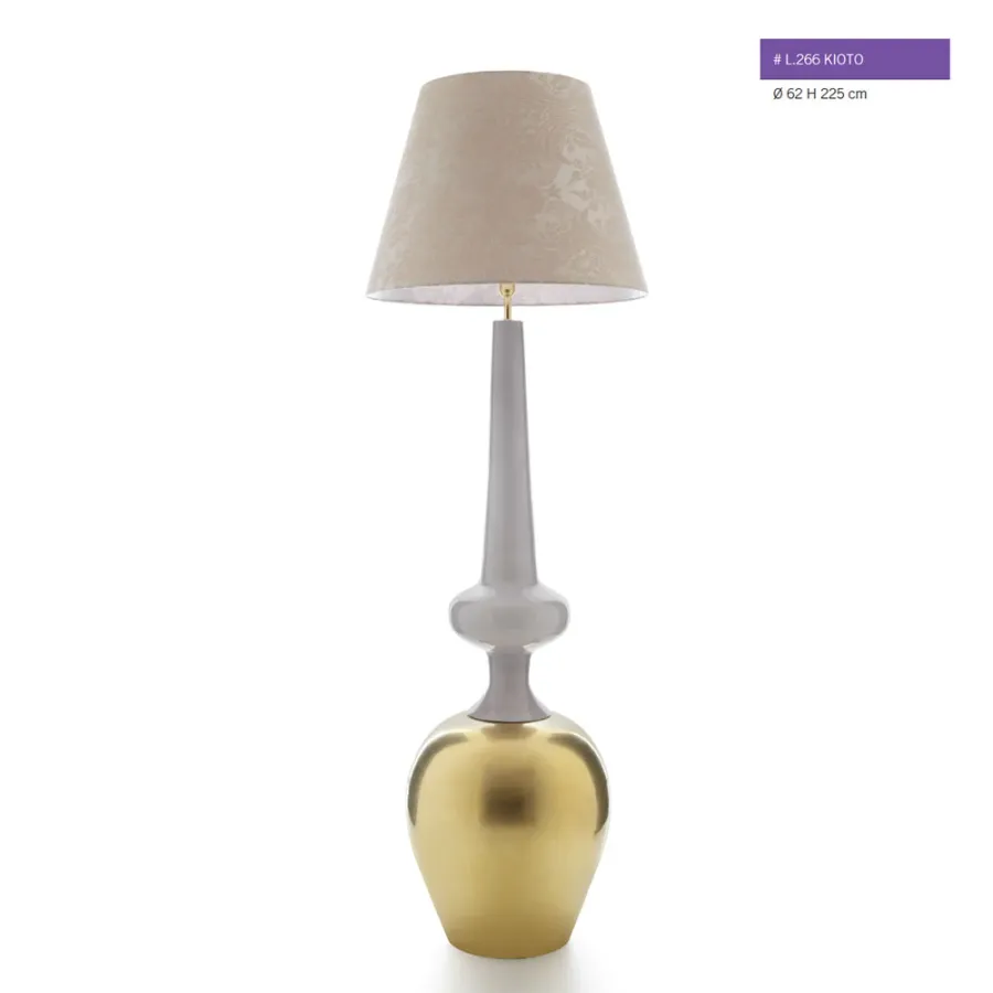 obrazek 1 Ceramiczna lampa z wyjątkowym abażurem 225cm