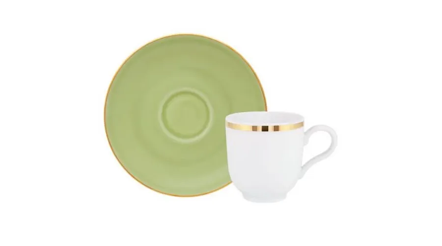 obrazek 1 Elegancka porcelanowa filiżanka ze spodkiem do kawy