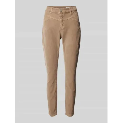 Zdjęcie Spodnie sztruksowe o kroju slim fit z zapięciem na guzik model ‘Evita’