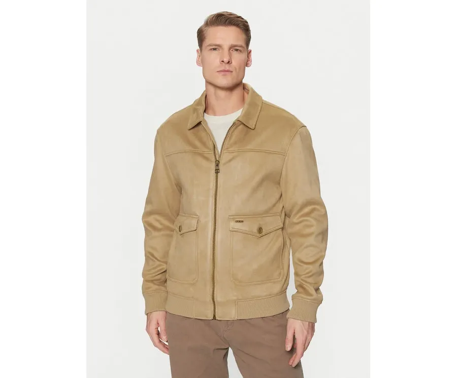 obrazek 1 Guess Kurtka przejściowa M5RL01 WGU72 Beżowy Regular Fit