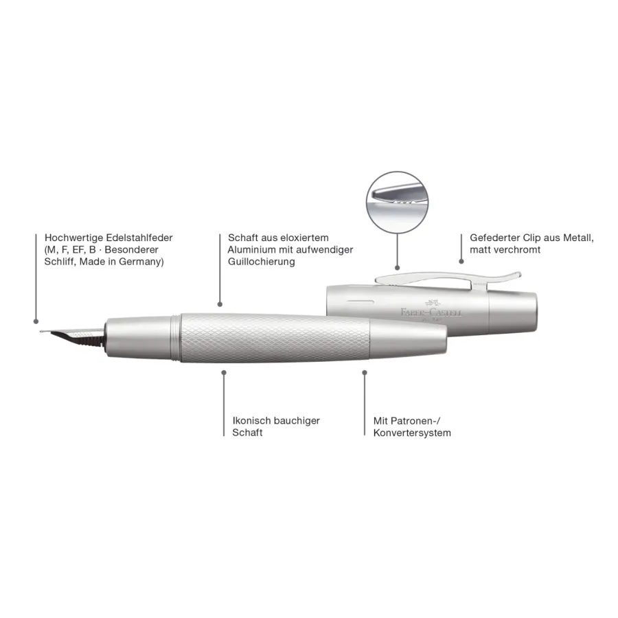 obrazek 6 Niezwykłe Pióro wieczne E-Motion Pure Silver