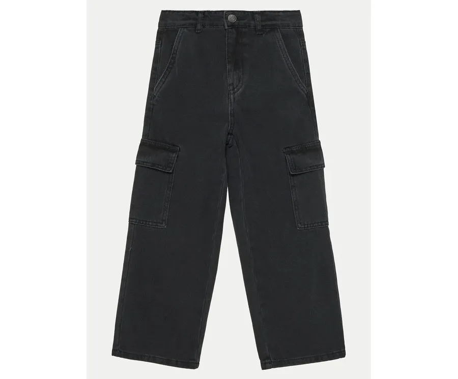 obrazek 1 NAME IT Jeansy 13220709 Czarny Wide Leg