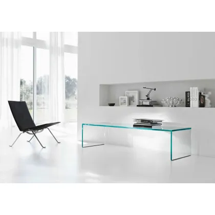 Zdjęcie Elegancka szklana ławeczka do przedpokoju - Tonelli Design