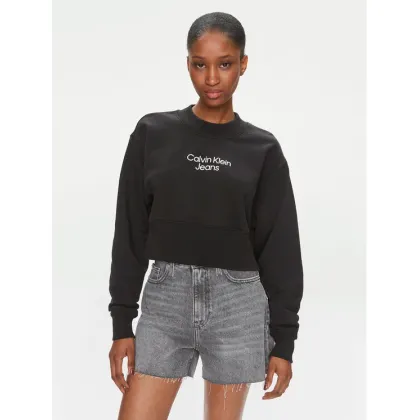 Zdjęcie Calvin Klein Jeans Bluza Stacked Institutional J20J221466 Czarny Regular Fit