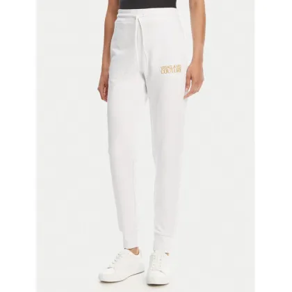 Zdjęcie Versace Jeans Couture Spodnie dresowe 78HAAT06 Biały Regular Fit