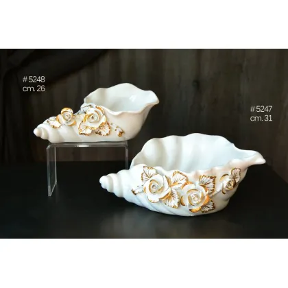 Zdjęcie Ceramiczne muszle dekoracyjne w dwóch rozmiarach