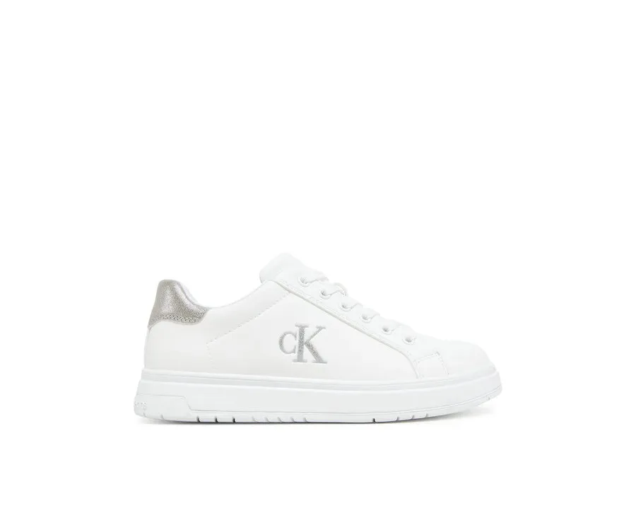 obrazek 1 Calvin Klein Jeans Sneakersy Low Cut Lace-UP V3A9-82013-1355X S Biały