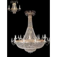 Picture A sumptuous glass chandelier from Italy with 72 bulbs
