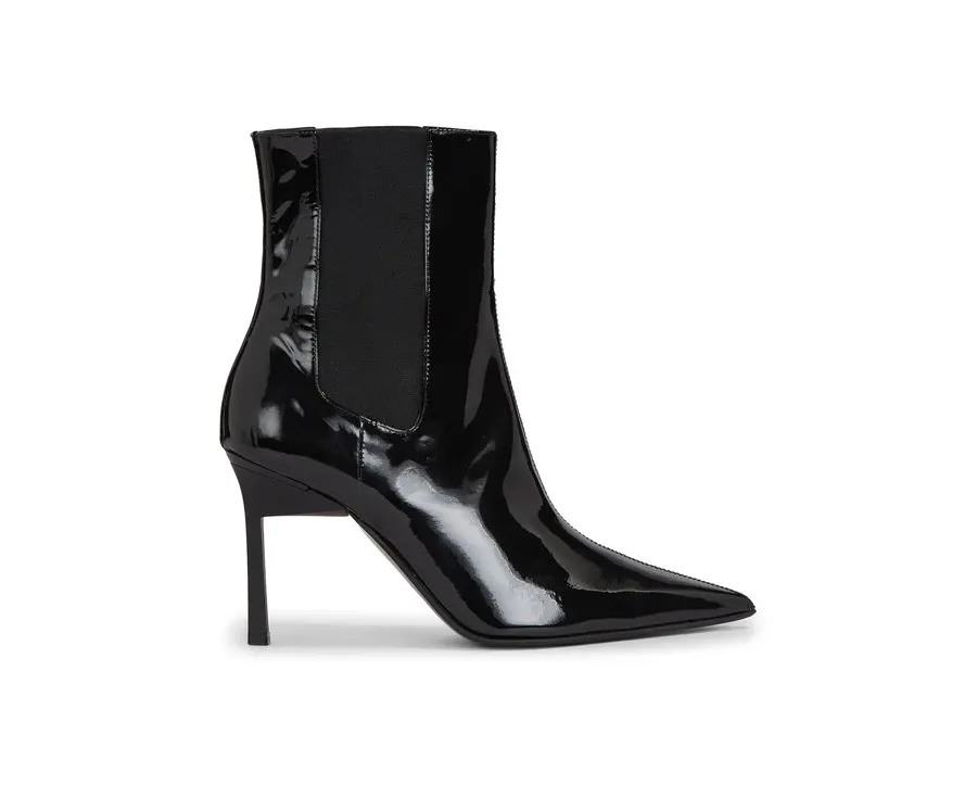 obrazek 1 Calvin Klein Botki Geo Stiletto Chelsea Boot 90-Pat HW0HW01809 Czarny