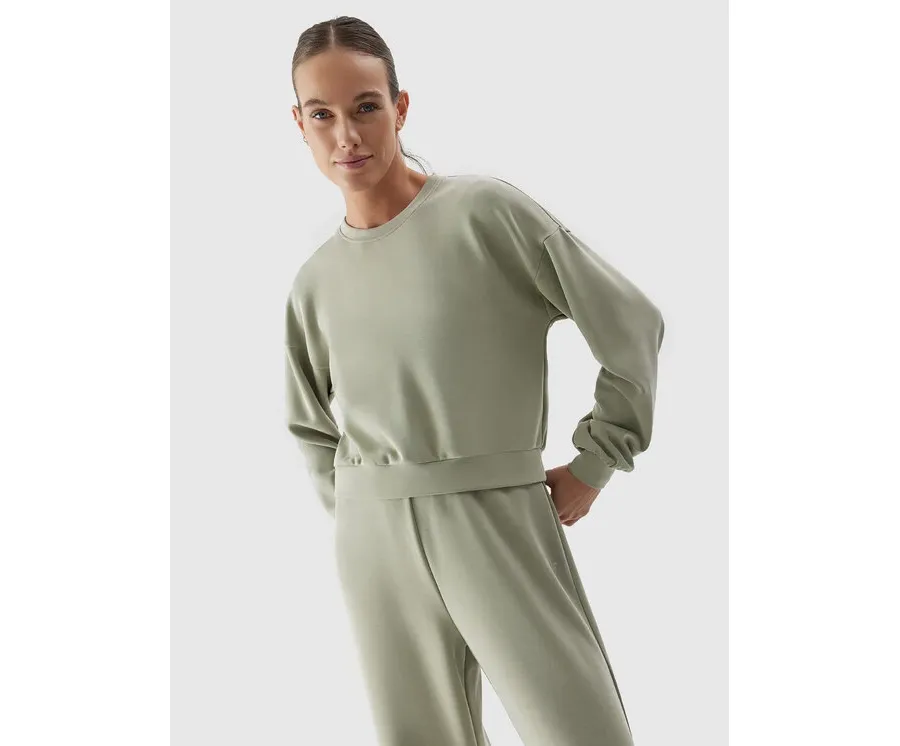 obrazek 1 4F Bluza 4FAW23TSWSF701 Khaki Regular Fit