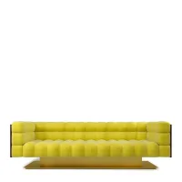 Picture Elegant four-seater upholstered sofa H.77xL.252xP.87 cm