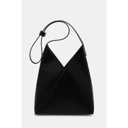 Zdjęcie MM6 Maison Margiela torebka skórzana kolor czarny SB6ZH0019.P7183