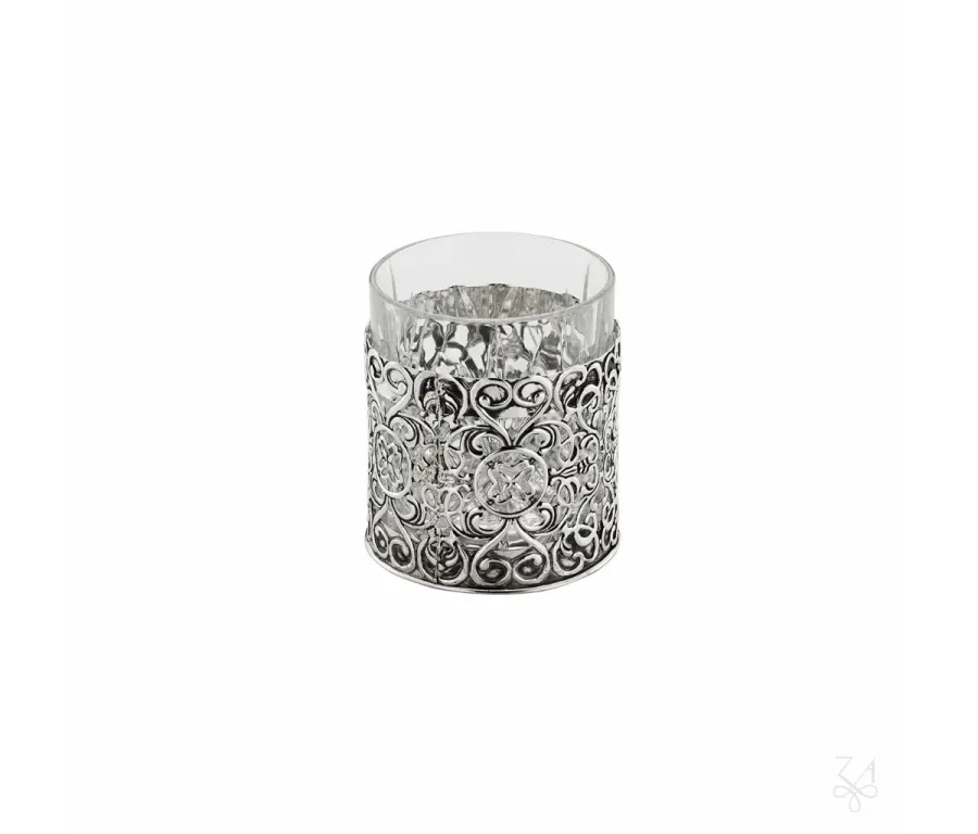 picture 1 Silver liqueur cup decorated with a beautiful ornament - Zaramella Argenti