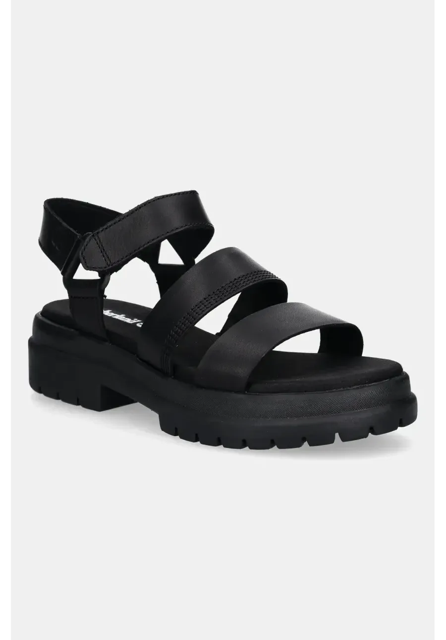 obrazek 1 Timberland sandały skórzane London Vibe 3 damskie kolor czarny TB0A29MV0011