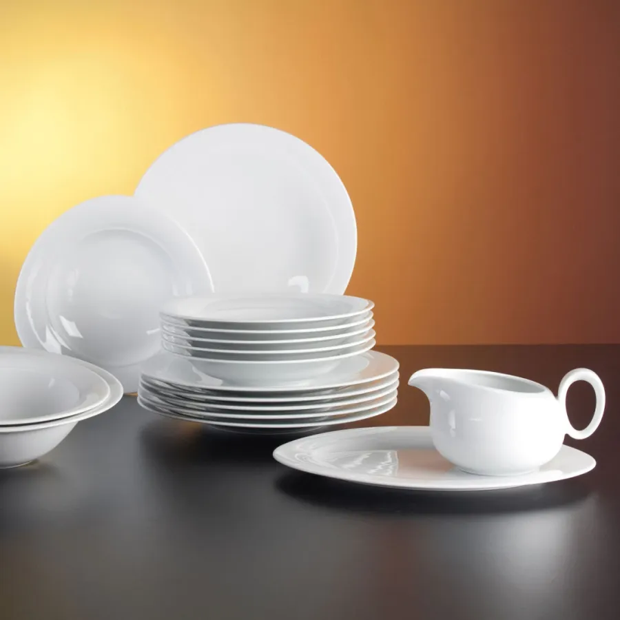 obrazek 2 Niemiecka porcelana – wyjątkowy 16-elementowy zestaw obiadowy - Seltmann Weiden