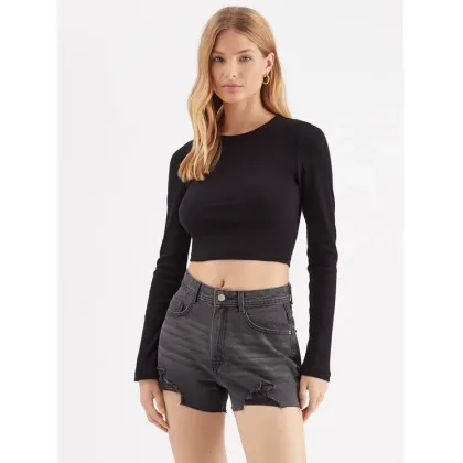 Zdjęcie Noisy May Bluzka Maya 27027280 Czarny Slim Fit