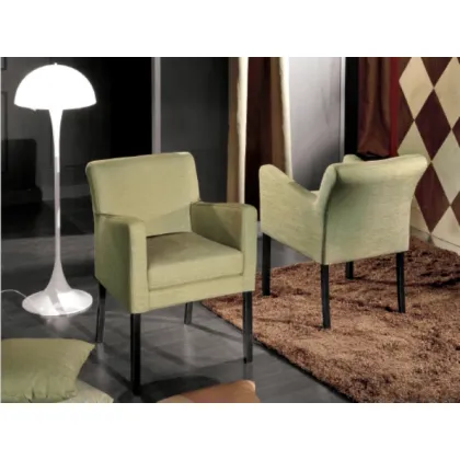 Zdjęcie Elegancki fotel ze zdejmowanym pokrowcem, lity buk - Fratelli Mirandola