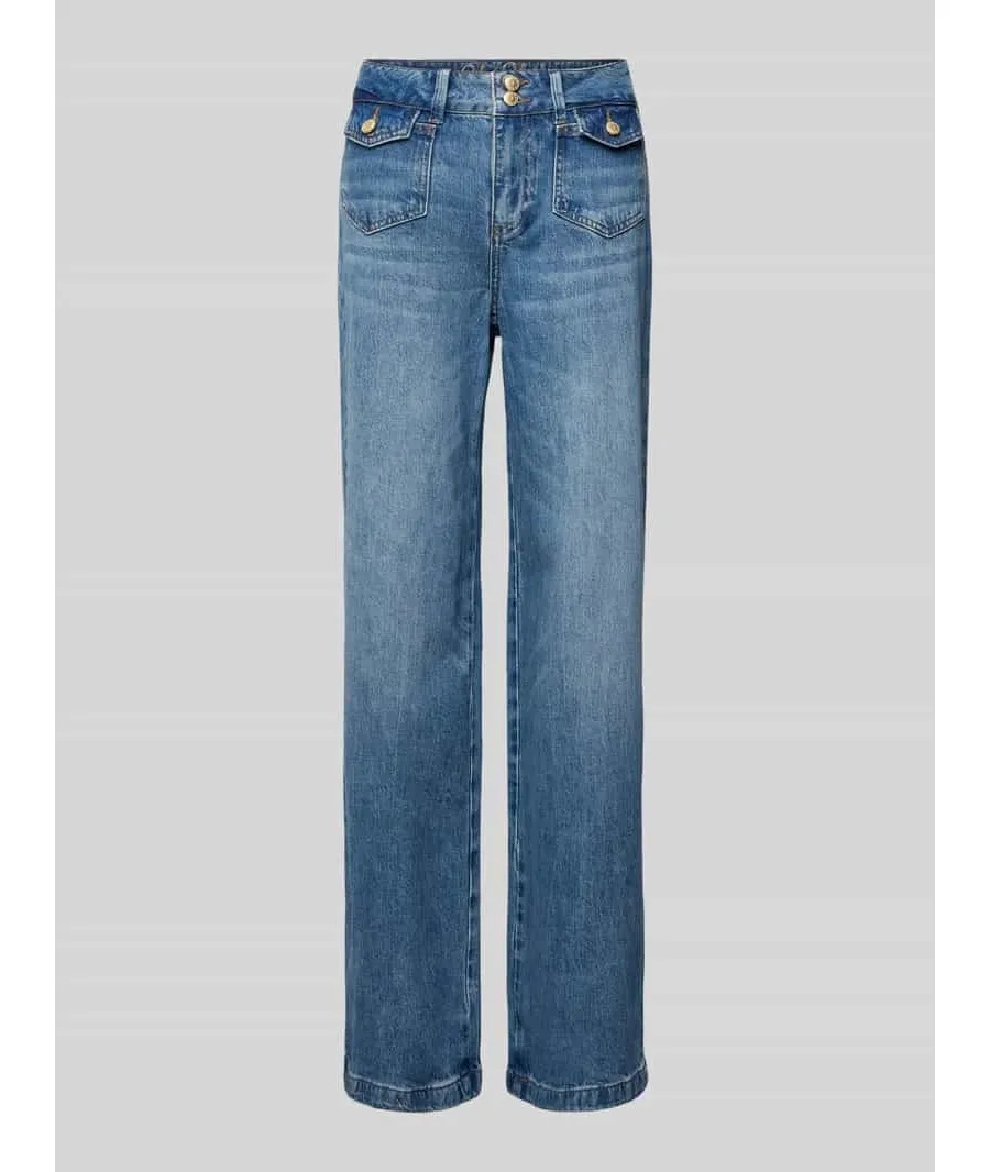 obrazek 1 Jeansy o luźnym kroju z kieszeniami z patką model ‘Colette’