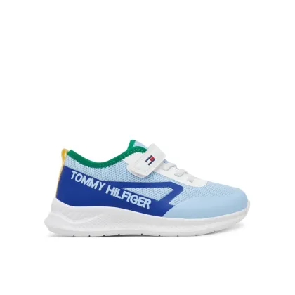 Zdjęcie Tommy Hilfiger Sneakersy Low Cut Lace-Up/Velcro Sneaker T1B9-33868-1756 S Błękitny