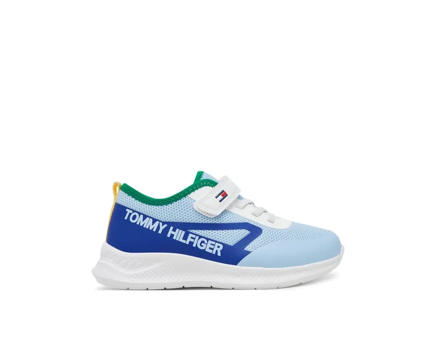 obrazek 1 Tommy Hilfiger Sneakersy Low Cut Lace-Up/Velcro Sneaker T1B9-33868-1756 S Błękitny