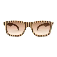 Picture Men's wooden glasses with vertical stripes - Legno Light