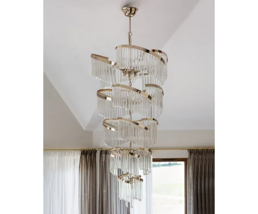 obrazek 4 Luksusowy żyrandol Twist do nowoczesnych wnętrz