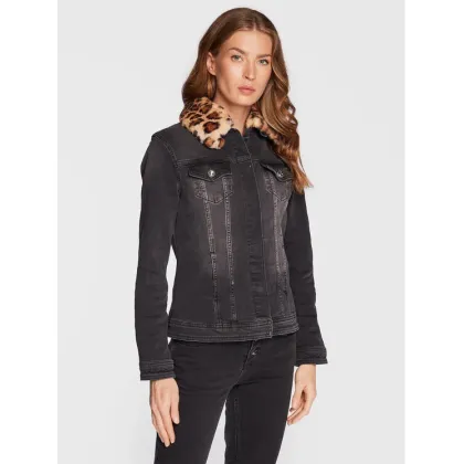 Zdjęcie Liu Jo Kurtka jeansowa UF2069 D4391 Czarny Regular Fit